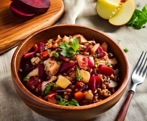 linsensalat mit rote bete rezept