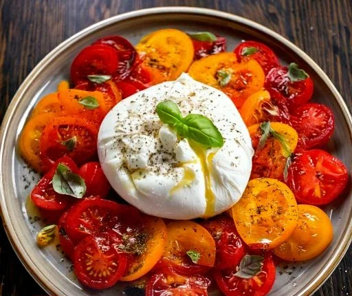 burrata mit tomaten