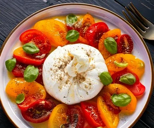 tomaten mit burrata