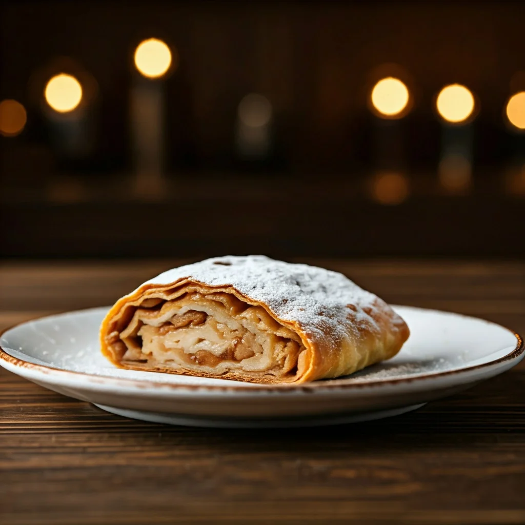 Apfelstrudel mit Blätterteig