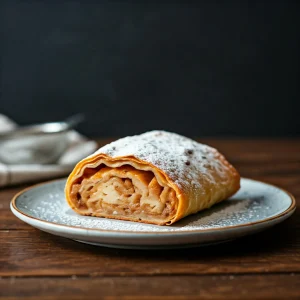 Apfelstrudel mit Blätterteig