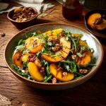 Gebratene Pfirsiche Salat