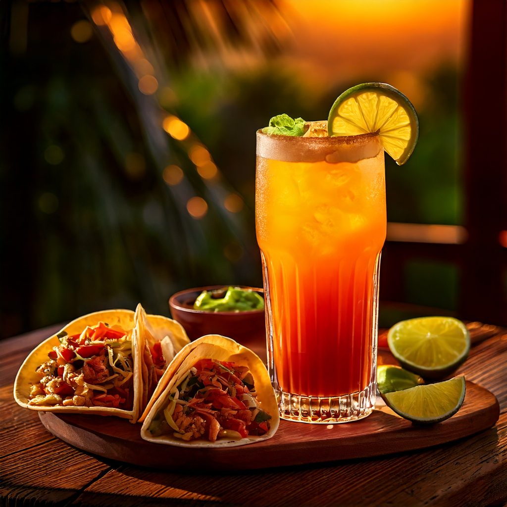 Rezept fur Tequila Sunset cocktail