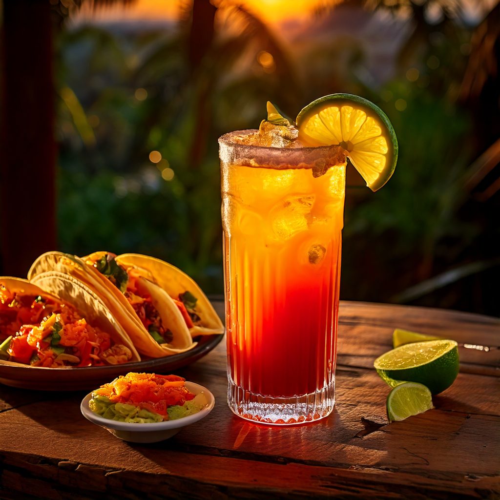 Tequila Sunset cocktail rezept